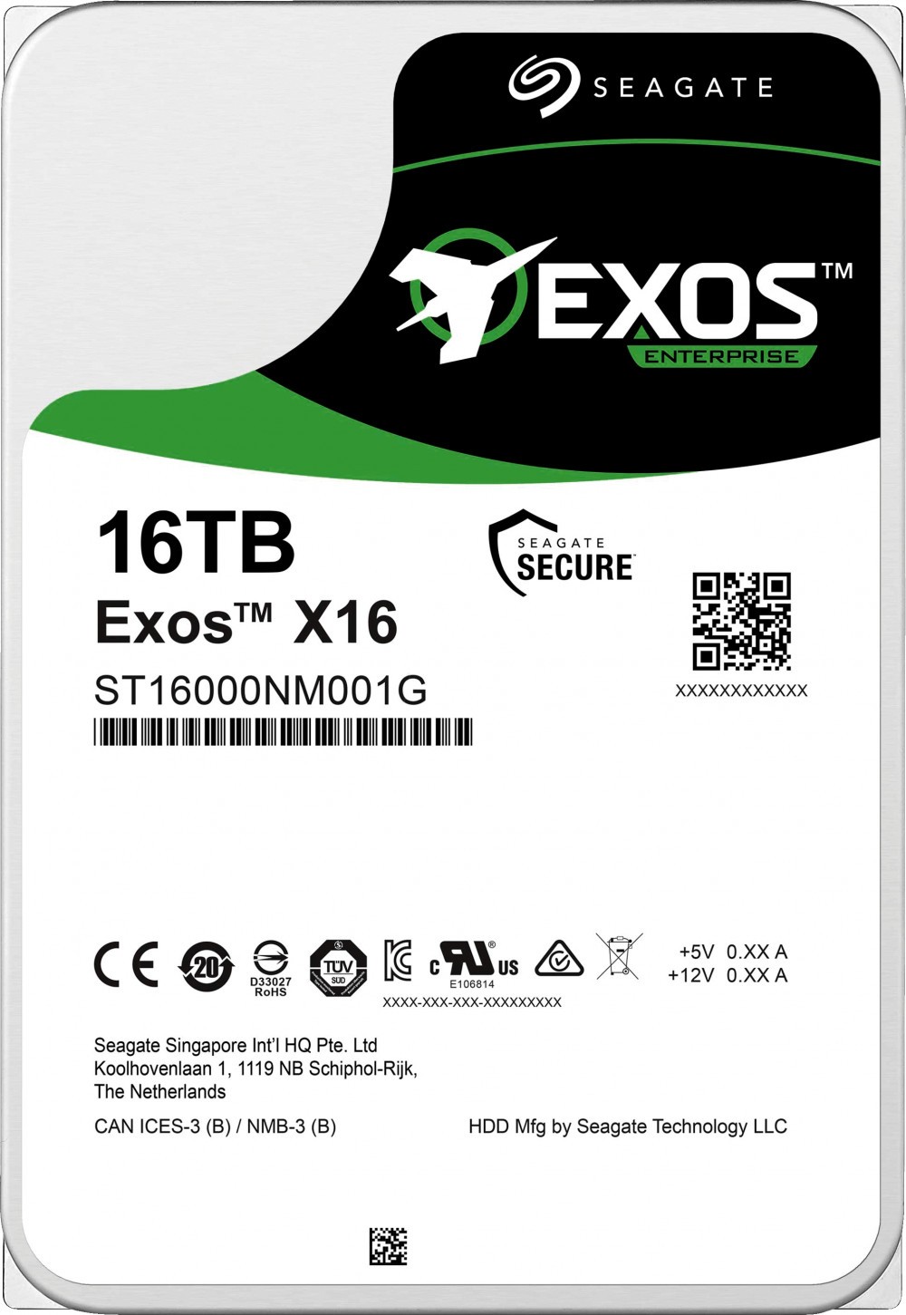 HDD 16Tb Seagate Exos X16 (ST16000NM001G)