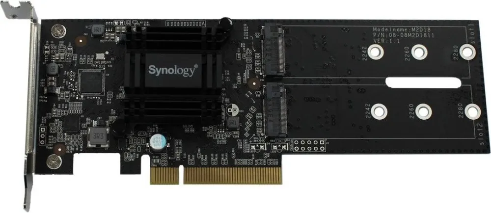 Плата адаптера SSD Synology M.2 M2D18